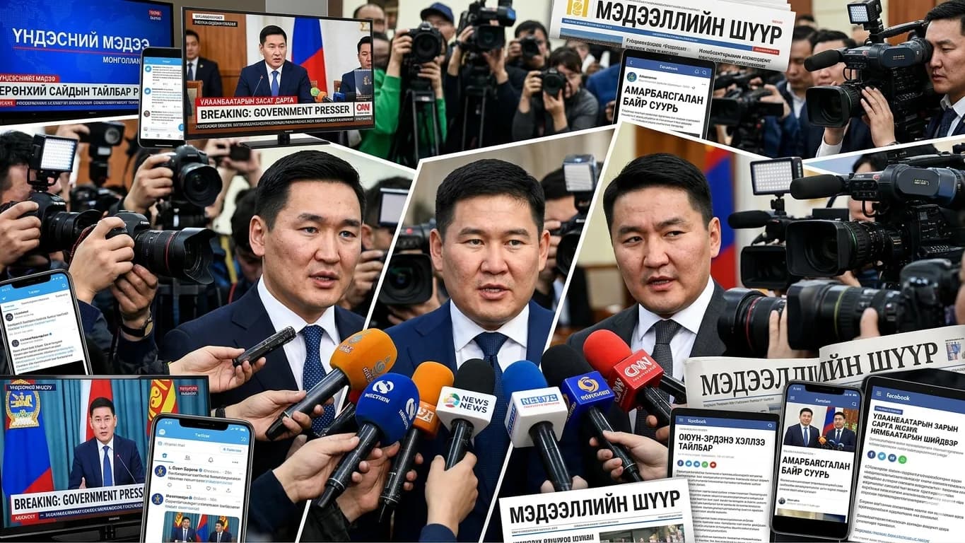 Улс төрчид, хэвлэлийн бага хурлын эвлүүлэг зураг, Uchirtai.mn