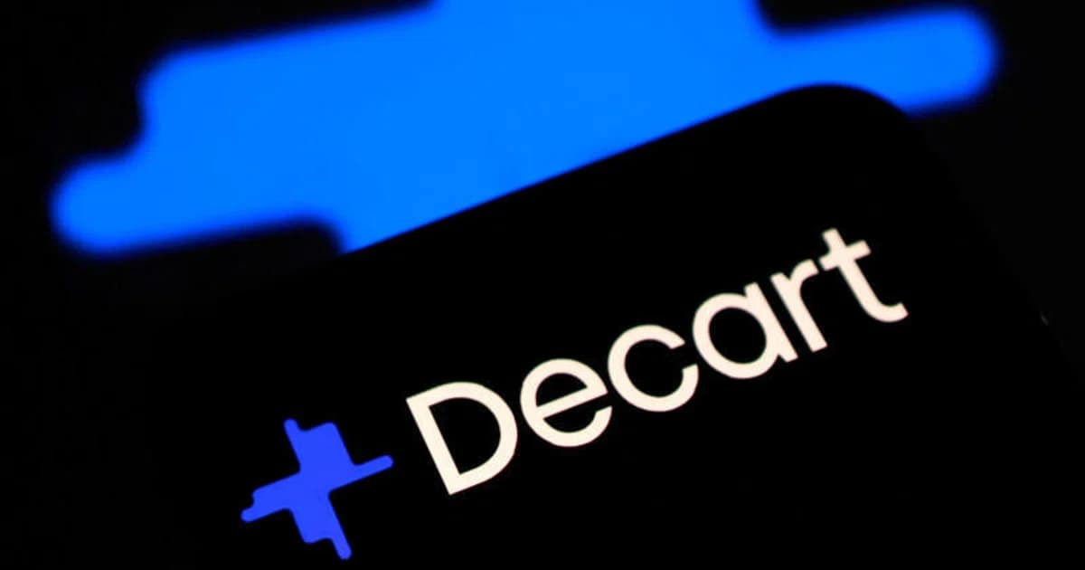 Ухаалаг утасны дэлгэц дээрх Decart компанийн лого